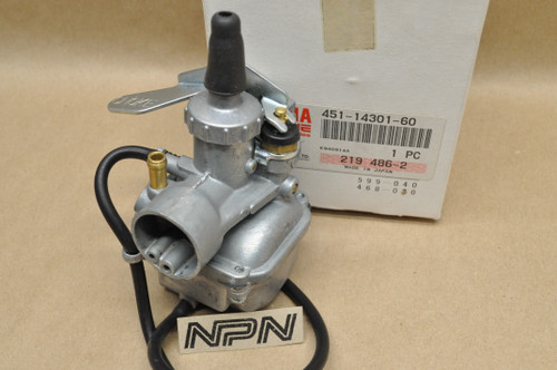 NOS Yamaha 1974-75 TY80 TK Carburetor Assembly 451-14301-60