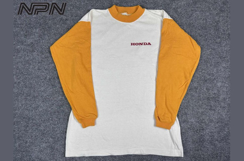 VTG Hondaline Riding Shirt Mens L USA Honda Mini Trail Z50 CT70 QA50 1970s