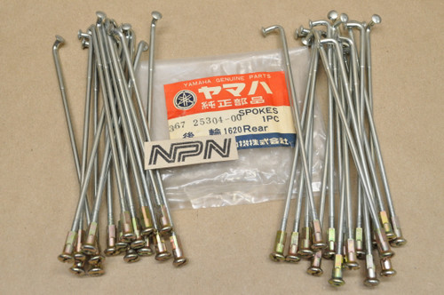 NOS Yamaha GT1 GT80 GTMX MX80 TY80 Rear Wheel Spoke & Nipple Set 367-25304-00