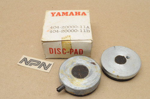 NOS Yamaha 1976 RD200 Brake Caliper Pad Set for 1 Caliper 404-20000-11
