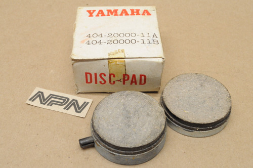 NOS Yamaha 1976 RD200 Brake Caliper Pad Set for 1 Caliper 404-20000-11