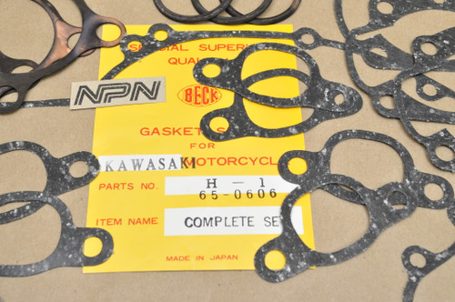 NOS Kawasaki H1 Mach Beck Arnley Complete Engine Gasket Kit 65-0606