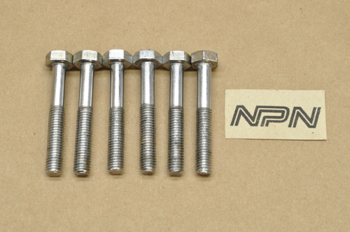 Vintage OEM Yamaha RD250 RD350 RD400 Bolt 8x55 Quantity of 6
