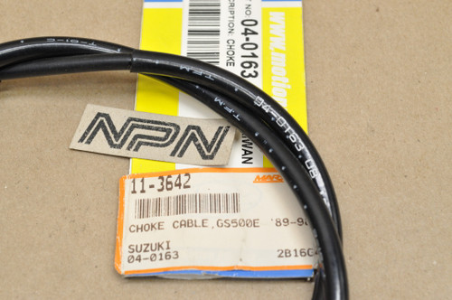 NOS Suzuki 1989-96 GS500 Motion Pro Starter Choke Cable 04-0163 / 58410-01D00