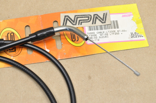 NOS Suzuki LT230 LT300 LTF250 SPI Starter Choke Cable 104-112 / 58410-35B00