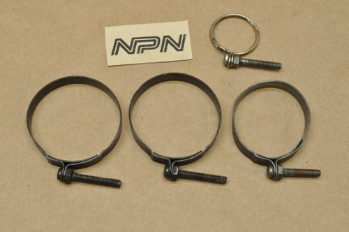 Vintage OEM Yamaha RD250 RD350 RD400 Tube Pipe Clamp Band Lot