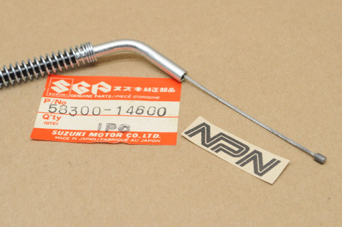 NOS Suzuki 1984-1985 RM250 Throttle Cable 58300-14600