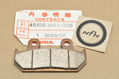 NOS Honda 1987-90 Hurricane CBR600 F Front Brake Caliper Pad 45105-MN4-008