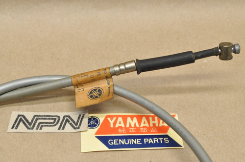 NOS Yamaha 1970-71 HT1 1972 LT2 Front Brake Cable w/ Rubber Boot 276-26341-00