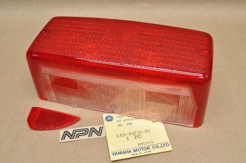 NOS Yamaha RD400 XS1100 XS500 XS400 XS750 XS850 Tail Light Lens 1A0-84721-60