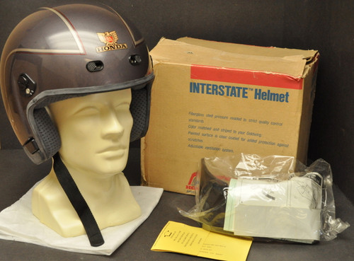 Vintage NOS 1986 Honda Hondaline GL1200 Goldwing Interstate Shoei Stag Helmet Small 0856S-J66NSE Vintage NOS 1986 Honda Hondaline GL1200 Goldwing Interstate Shoei Stag Helmet Small 0856S-J66NSE