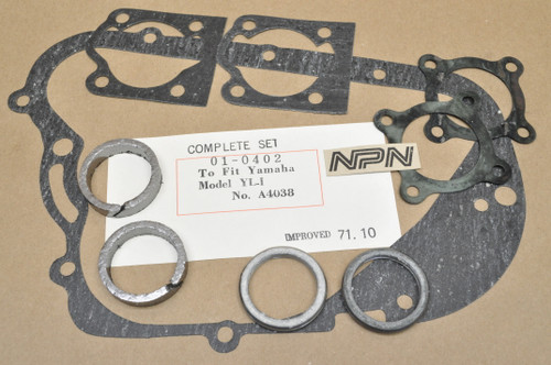 NOS Yamaha YL1 Rocky Japan Complete Engine Motor Gasket Kit A4038
