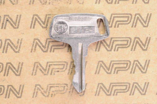 NOS Suzuki Motorcycle Double Groove Ignition Lock Key #21134