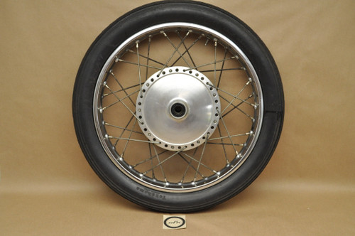 Vtg OEM Yamaha R3 YDS2 YM1 Front Wheel Rim Hub Spoke Assembly 152-25111-00