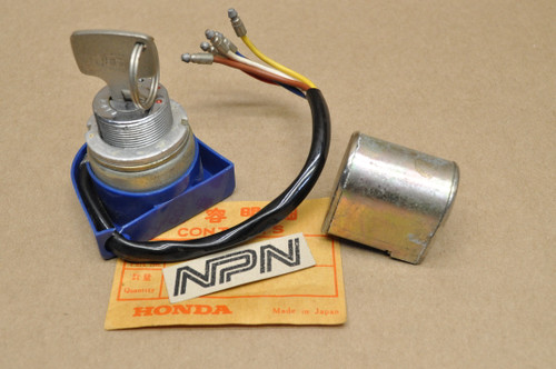 NOS Honda C200 CA200 Key Ignition Switch & Steering Lock Set 35010-030-010