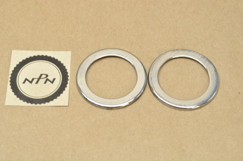 Vintage OEM Yamaha 1965-66 YDS3 YM1 Fork Cover Upper Ring Guide Qty2 156-23115-00