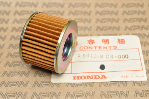 NOS Honda 1982-83 FT500 Ascot Oil Filter Element 15412-MC8-000