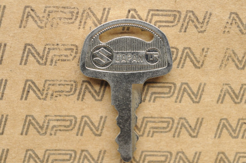NOS Suzuki Motorcycle Ignition Lock Double Groove Key # 103