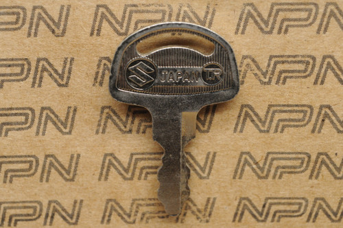 NOS Suzuki Motorcycle Ignition Lock Double Groove Key # 456
