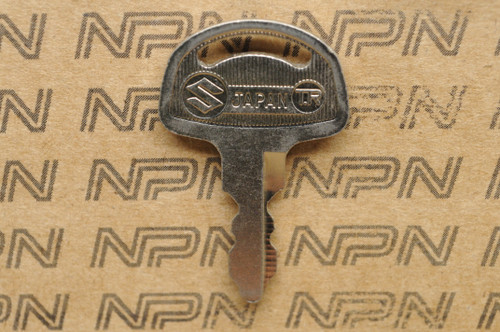 NOS Suzuki Motorcycle Ignition Lock Double Groove Key # 443