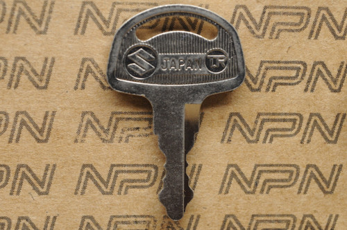 NOS Suzuki Motorcycle Ignition Lock Double Groove Key # 404