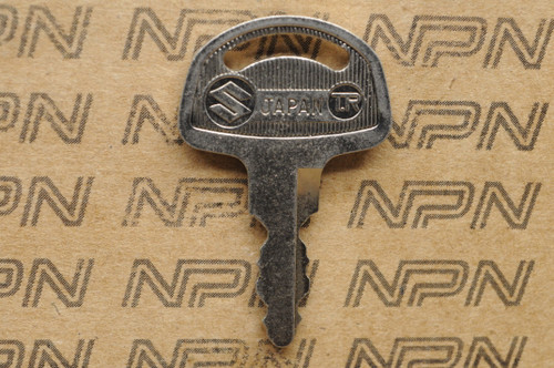 NOS Suzuki Motorcycle Ignition Lock Double Groove Key # 217