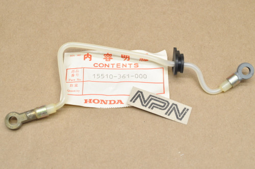NOS Honda MT125 K0-1976 Elsinore Oil Outlet Pipe Line Tube Hose 15510-361-000