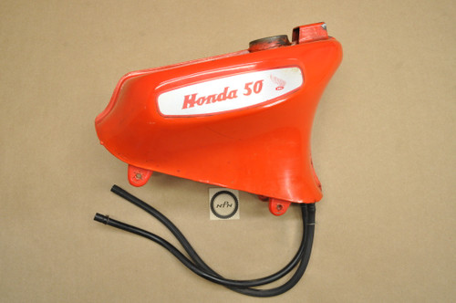 Vintage OEM Honda C100 CA100 C102 CA102 Fuel Gas Tank Red 17500-001-030