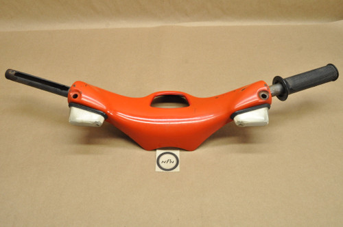 Vtg OEM Honda C100 C102 CM91 Handlebar w/ Turn Signal Red 53100-001-050