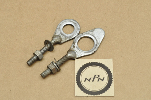 Vintage OEM Honda CA100 C100 CA102 C102 Left & Right Chain Adjuster 40543-001-000