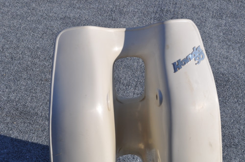 Vtg OEM Honda CA102 C102 Front Leg Shield Cowling Fairing & Emblem 64301-003-010