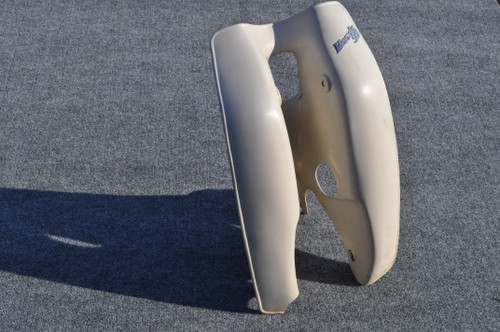 Vtg OEM Honda CA102 C102 Front Leg Shield Cowling Fairing & Emblem 64301-003-010