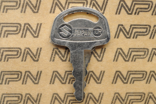 NOS Suzuki Motorcycle Ignition Lock Double Groove Key # 254