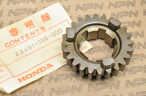 NOS Honda 1975-76 TL250 XL350 K0-1978 Counter Shaft Top Gear 24T 23491-356-000