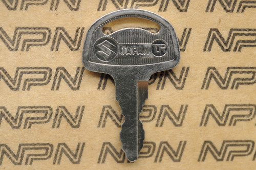 NOS Suzuki Motorcycle Ignition Lock Double Groove Key # 345