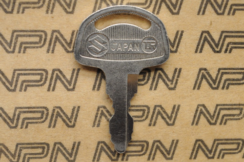NOS Suzuki Motorcycle Ignition Lock Double Groove Key # 357