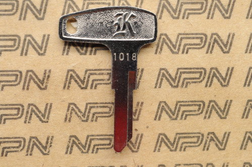 NOS Kawasaki Ignition Switch & Lock Blank Key 27008-1018 # 1018