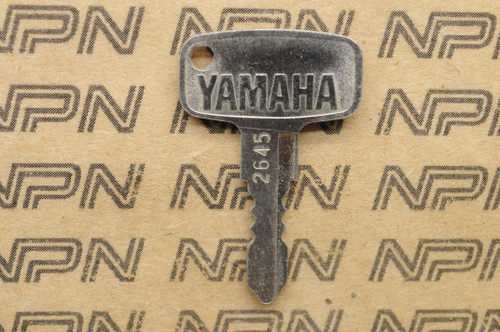 NOS Yamaha Ignition Switch & Lock Key # 2645