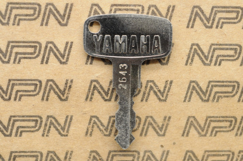 NOS Yamaha Ignition Switch & Lock Key # 2643