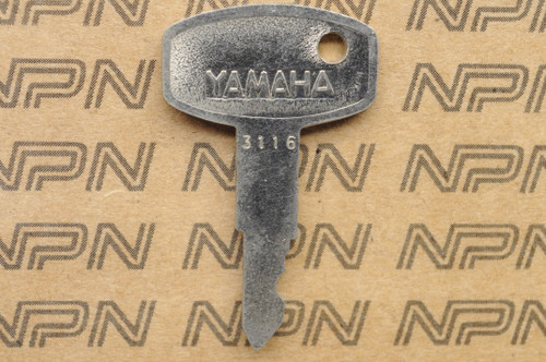 NOS Yamaha Ignition Switch & Lock Key # 3116