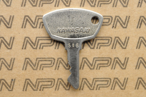 NOS Kawasaki Ignition Switch & Lock Key 27008-016-16 # 516