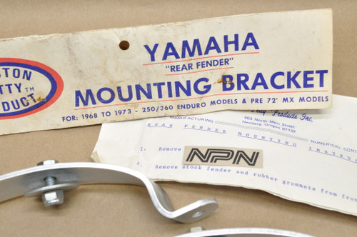 NOS Yamaha CT1 DT1 MX RT1 250 360 Enduro Preston Petty Fender Mounting Bracket Set