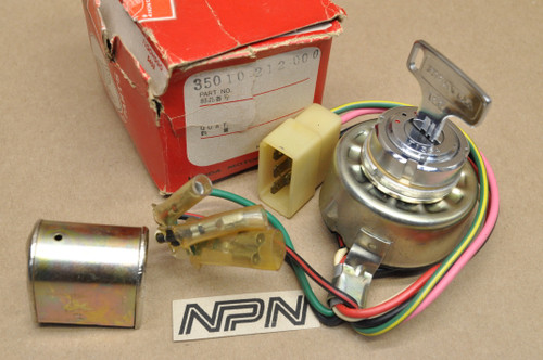 NOS Honda CA160 CA72 CA77 CT90 K1-K5 Ignition Switch & Lock w/ Key Set 35010-212-000
