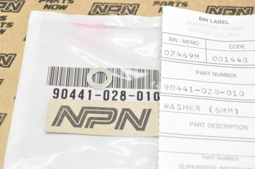 NOS Honda ATC90 CB450 CL450 CL90 CT90 S90 ST90 XR100 XR75 Washer 90441-028-010