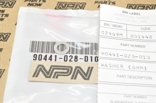 NOS Honda ATC90 CB450 CL450 CL90 CT90 S90 ST90 XR100 XR75 Washer 90441-028-010