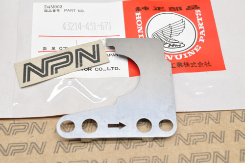 NOS Honda 1978-79 GL1000 Gold Wing Brake Caliper Shim Pad 43214-431-671