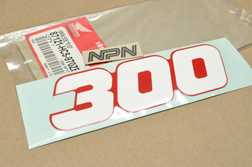 NOS Honda 1991-93 TRX300 FW Fourtrax Side Emblem Decal Sticker 87121-HC5-970 ZB