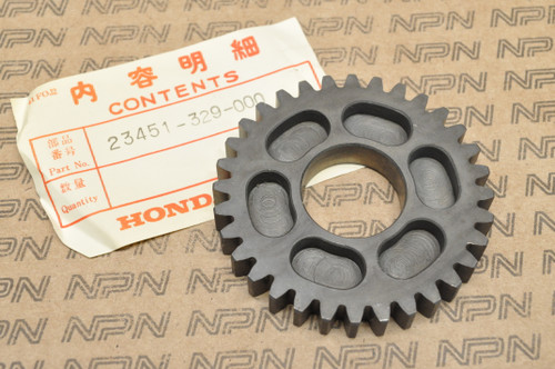 NOS Honda XL250 K0-1976 Counter Shaft 3rd Third Gear 32T 23451-329-000