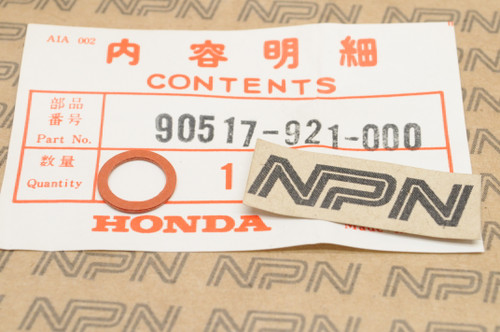 NOS Honda B75 Outboard Engine Gas Fuel Tank Tube Joint Washer 90517-921-000