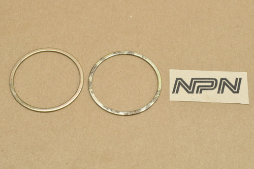 Vtg OEM Honda CB400 CM400 CM450 CX500 Fork Leg Tube Back Up Ring Plate Qty2 51413-447-731